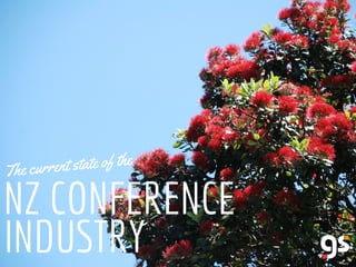 The c urrent state of the 
NZ CONFERENCE 
INDUSTRY 
 