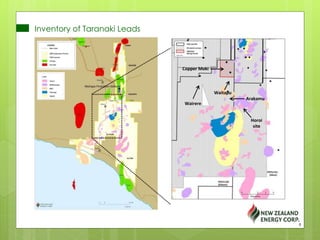 Inventory of Taranaki Leads
Waitapu
Copper Moki
Arakamu
Wairere
Horoi
site
9
 
