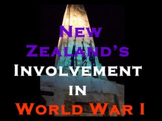 New Zealand’s   Involvement  in  World War I 
