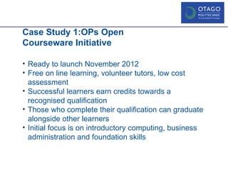 Otago Polytechnic OER Case Study | PDF