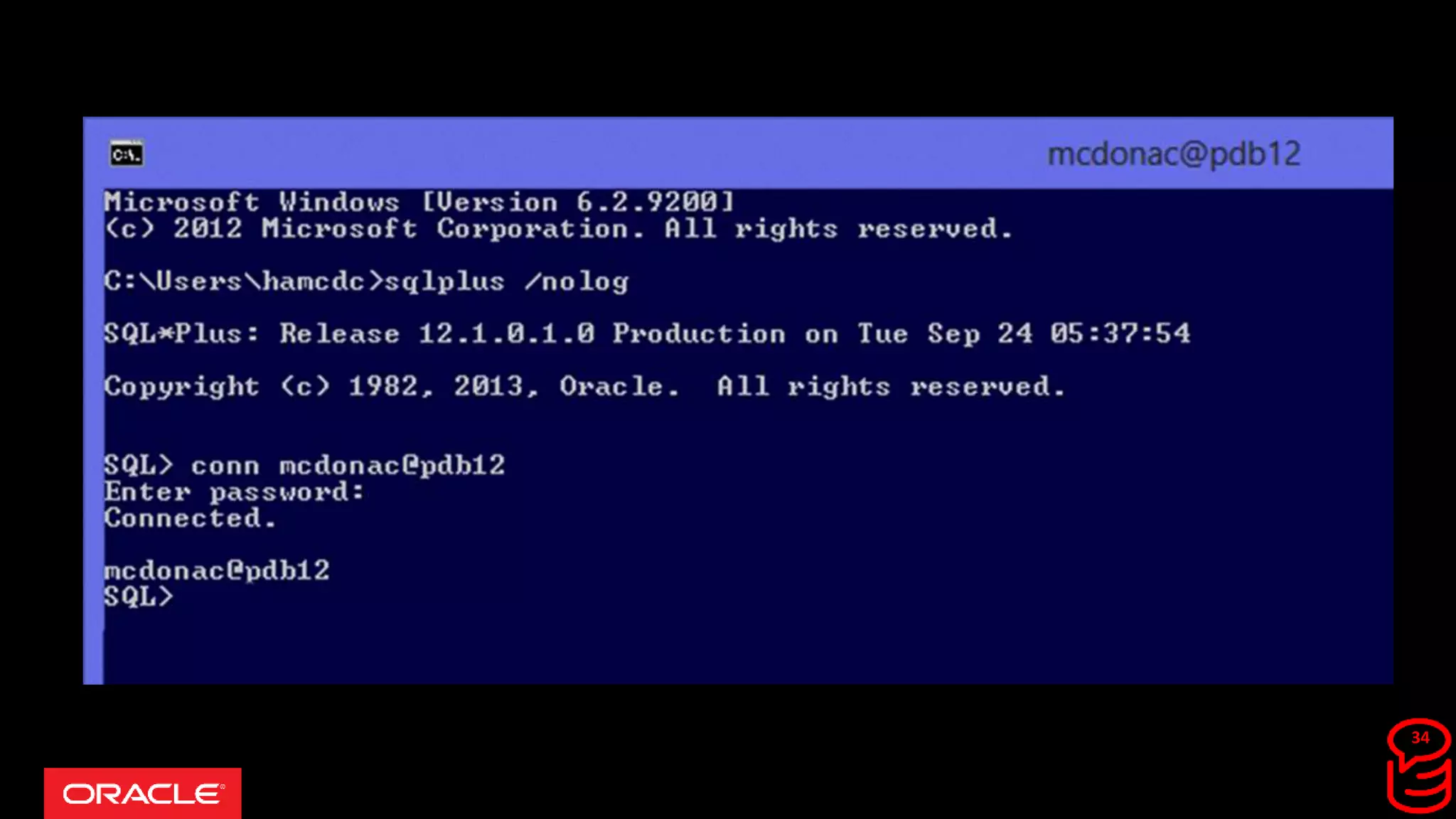 Copyright © 2017, Oracle and/or its affiliates. All rights reserved.
34
 