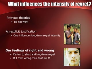 Understanding Real-Life Regret | PPT