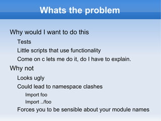 \prog main.py \scripts script1.py \functionalpart __init__.py module1.py