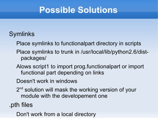 main can import functionalpart.module1 But script1 cannot import module1
