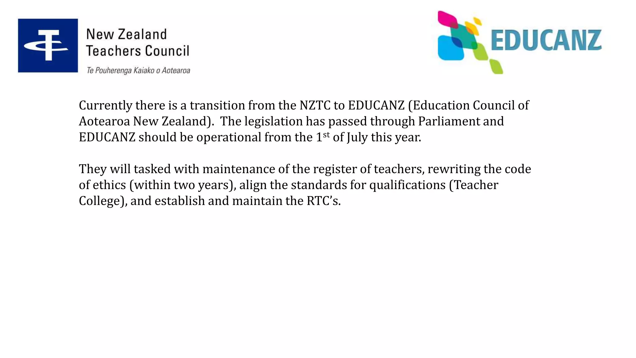 Nztc Nztc and educanz | PPTX