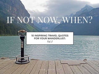 Inspiration to Travel