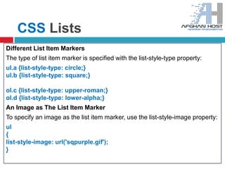 CSS_Day_Two (W3schools) | PPT