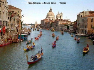 Gondoles sur le Grand Canal  -  Venise 