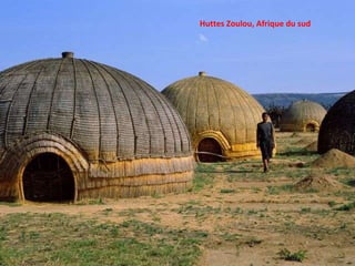 Huttes Zoulou, Afrique du sud 