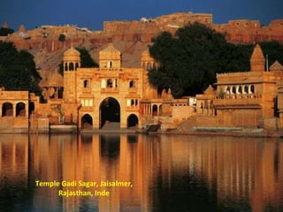 Temple Gadi Sagar, Jaisalmer, Rajasthan, Inde 