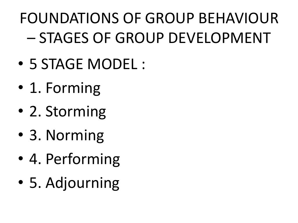 O.b. c 9 foundations of group behaviour