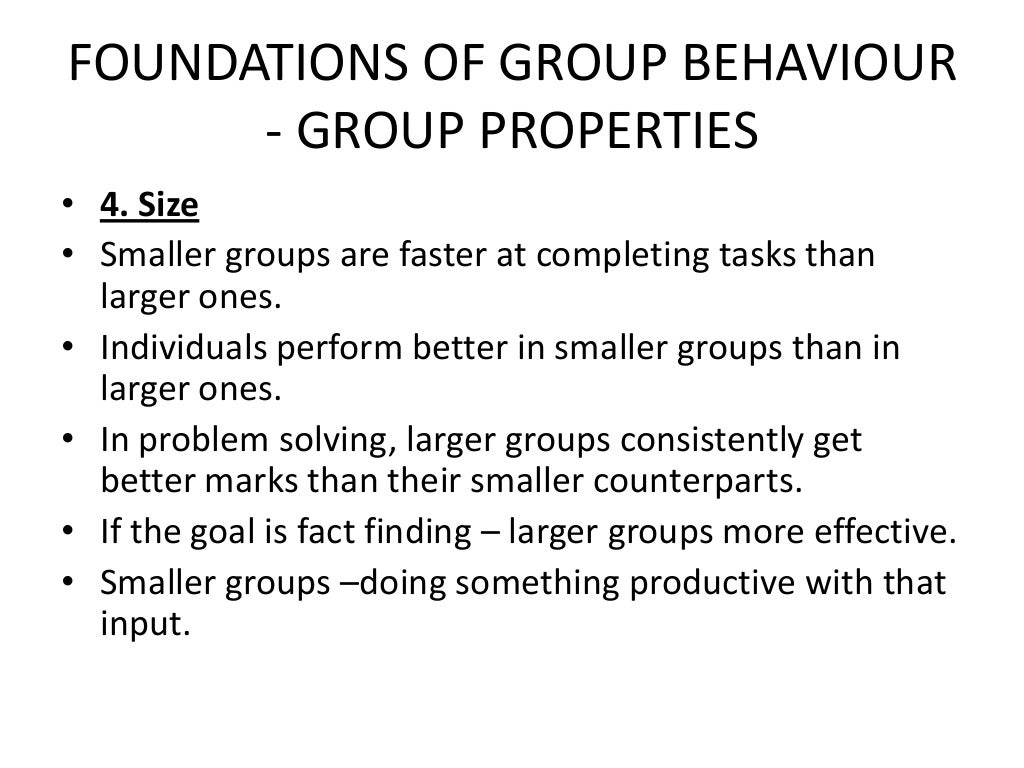 O.b. c 9 foundations of group behaviour