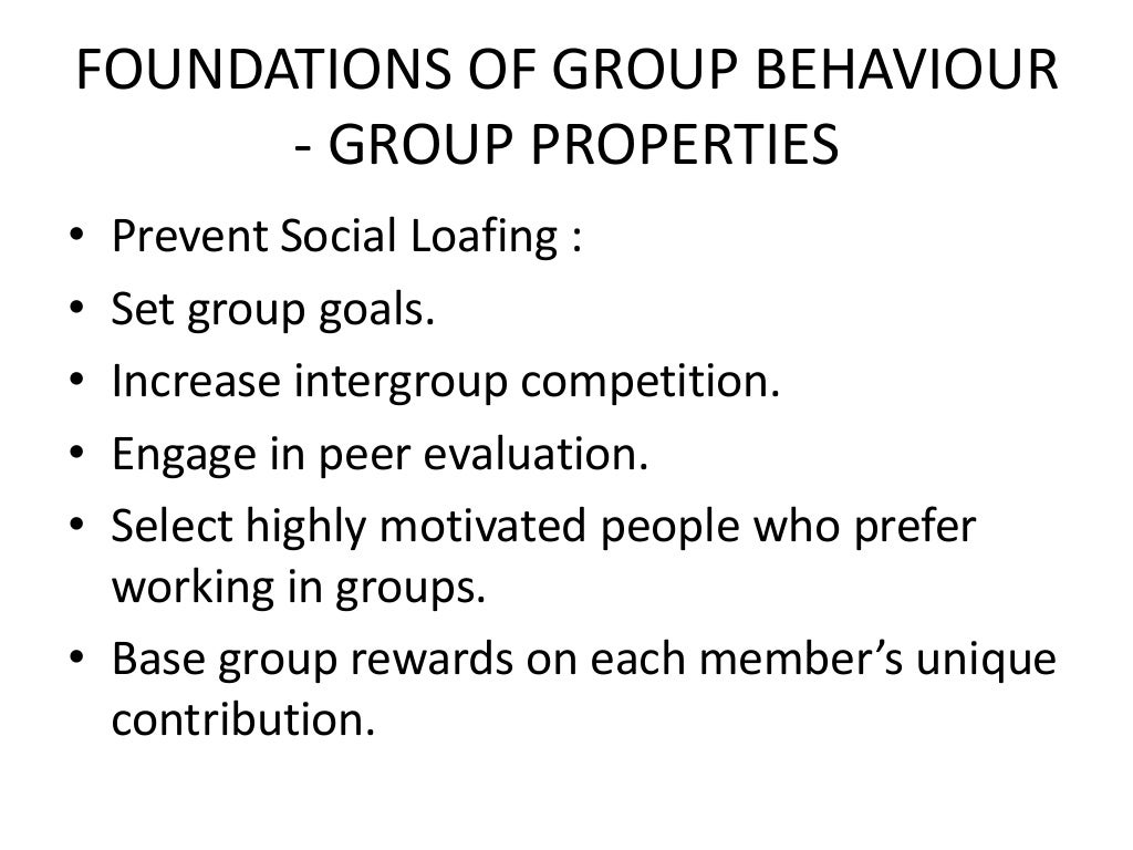 O.b. c 9 foundations of group behaviour