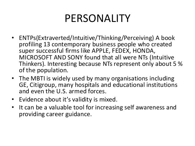 o b c 5 personality and values