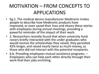 O.b. c 8 motivation - from concepts to applications | PPTX