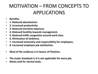 O.b. c 8 motivation - from concepts to applications | PPTX