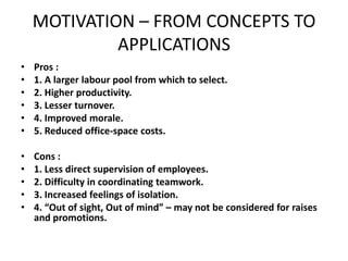 O.b. c 8 motivation - from concepts to applications | PPTX