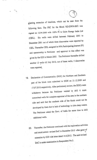 Counter Affidavit by Respondent 1 - Ministry of Petroleum and Natural Gas