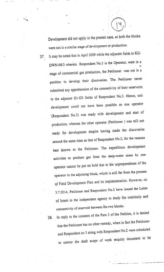 Counter Affidavit by Respondent 1 - Ministry of Petroleum and Natural Gas