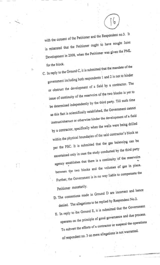 Counter Affidavit by Respondent 1 - Ministry of Petroleum and Natural Gas
