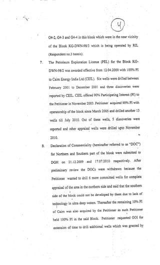 Counter Affidavit by Respondent 1 - Ministry of Petroleum and Natural Gas