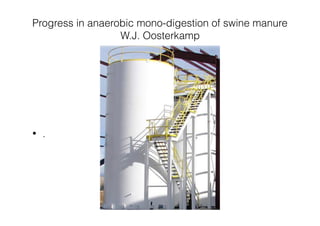 Progress in anaerobic mono-digestion of swine manure
W.J. Oosterkamp
• .
 