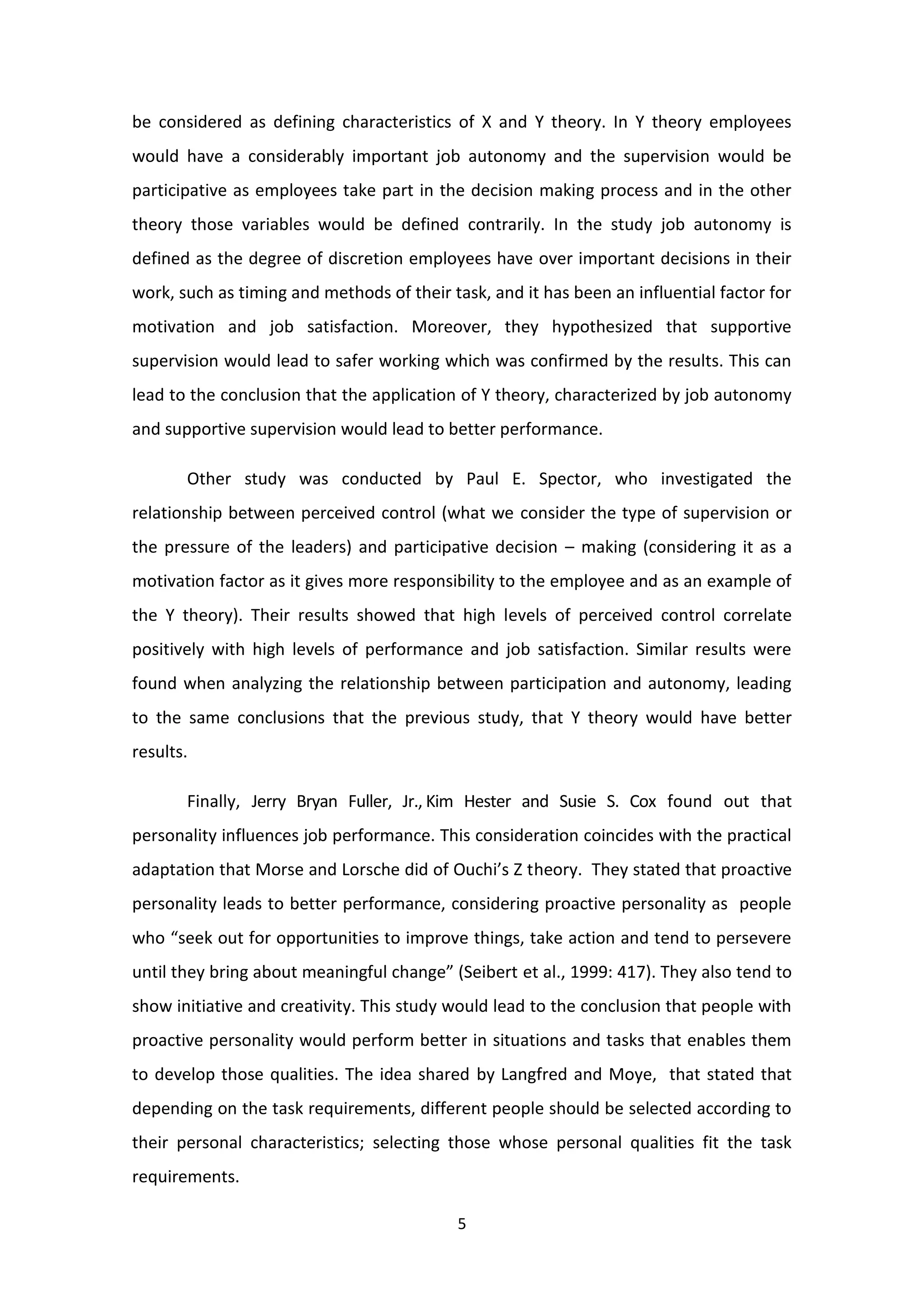 The impact of managerial style on task performance considering nature of task and individual motivational needs