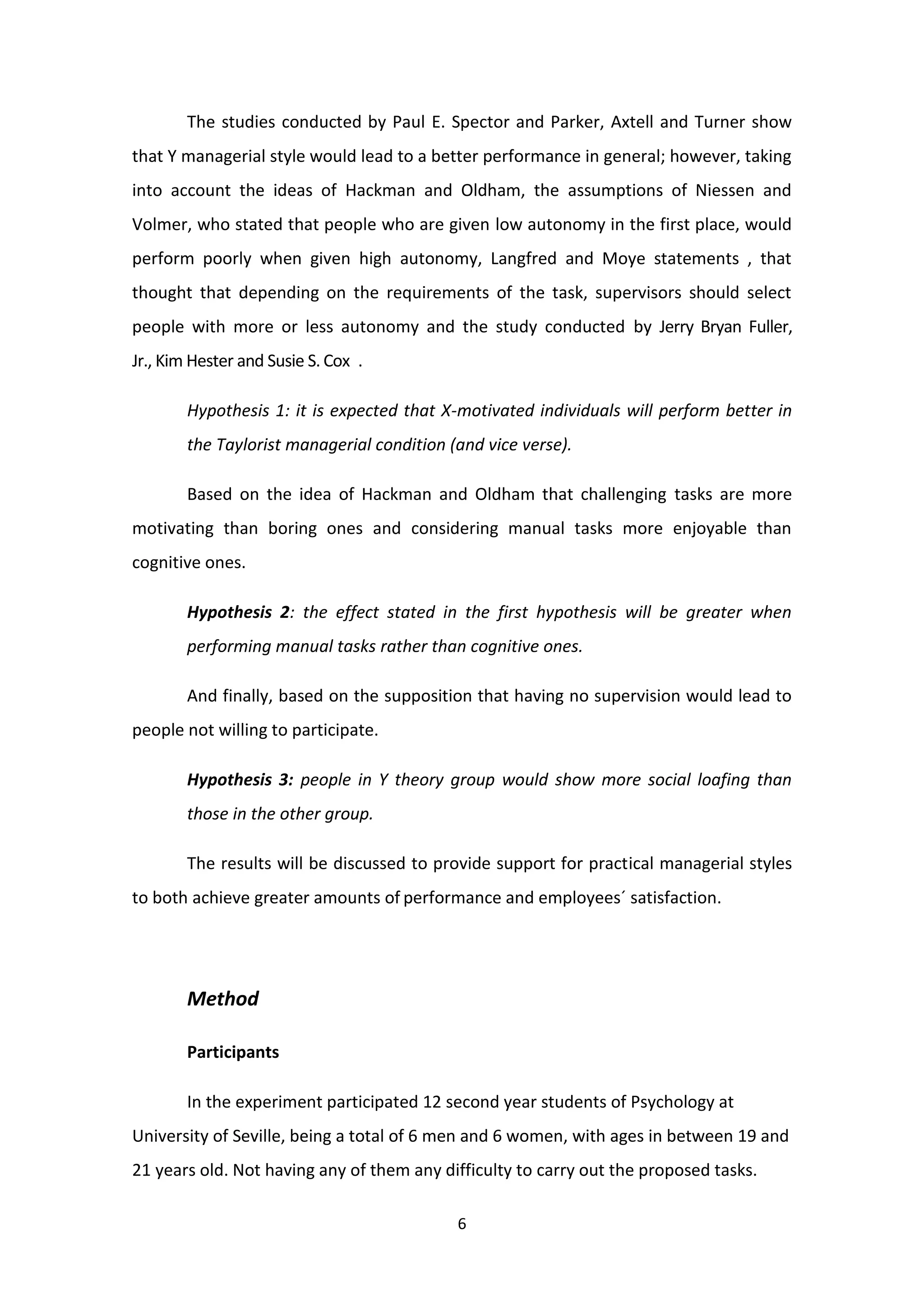 The impact of managerial style on task performance considering nature of task and individual motivational needs