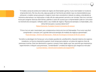 O ANALISTA DE MODELOS DE NEGÓCIOS



      "O modelo canvas de análise de modelo de negócio do Osterwalder ganhou muita no...