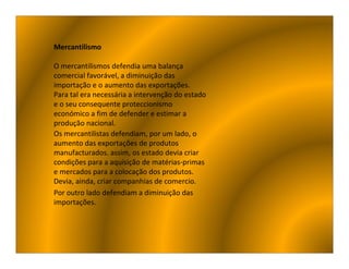 O Antigo Regime E O Mercantilismo