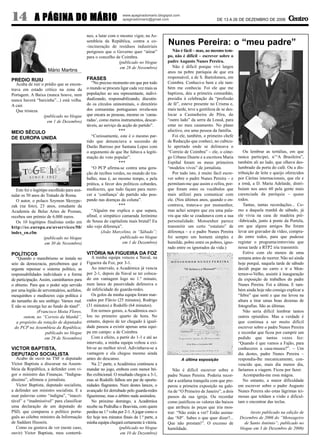 O Centro - n.º 16 – 13.12.2006