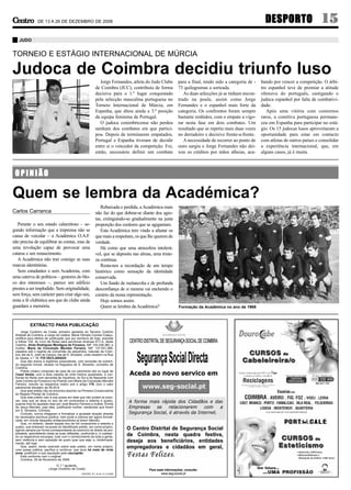O Centro - n.º 16 – 13.12.2006