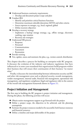 Application Security      ◾ 257


Review Questions
    1. The key objective of application security is to ensure
       a. that the software is hacker proof
       b. the confidentiality, integrity and availability of data
       c. accountability of software and user activity
       d. prevent data theft
    2. For an application security program to be effective within your organization,
       it is critical to
       a. identify regulatory and compliance requirements.
       b. educate the software development organization the impact of insecure
             programming.
       c. develop the security policy that can be enforced.
       d. properly test all the software that is developed by your organization for
             security vulnerabilities.
    3. There is no inherent difference the representation of data and programming
       in computer memory can lead to injection attacks, characterized by executing
       data as instructions. This is the fundamental aspect of which of the following
       computer architecture?
       a. Von Neumann
       b. Linus’ Law
       c. Clark and Wilson
       d. Bell LaPadula
    4. An important characteristic of bytecode is that it
       a. has increased secure inherently due to sandboxing
       b. manages memory operations automatically
       c. is more difficult to reverse engineer
       d. is faster than interpreted languages
    5. Two cooperating processes that simultaneously compete for a shared resource, in
       such a way that they violate the system’s security policy, is commonly known as
       a. Covert channel
       b. Denial of Service
       c. Overt channel
       d. Object reuse
    6. Your organization has a website with a guest book feature, where visitors
       to your web site can input their names and comments about your website.
       You notice that each time the guest book web page loads, a message box is
       prompted with the message ‘You have been Crossed’ followed by redirection
       to a different website. Analysis reveal that the no input validation or output
       encoding is being performed in the web application. This is the basis for the
       following type of attack?
       a. Denial of Service
       b. Cross-site Scripting (XSS)



© 2010 by Taylor and Francis Group, LLC
 