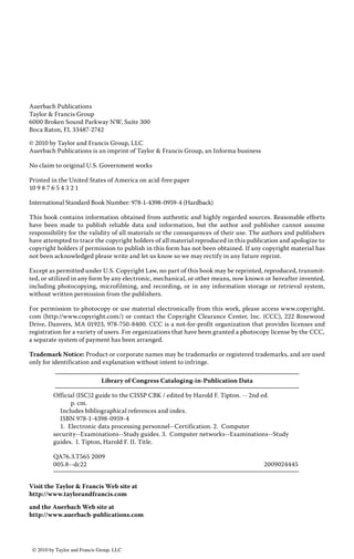 Š *XLGH WR WKH ,663Š,66$3Š %.Š
   +DUROG ) 7LSWRQ (GLWRU
   ,6%1 

   2I¿FLDO ,6 