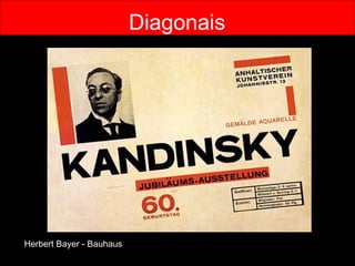 Diagonais Herbert Bayer - Bauhaus 