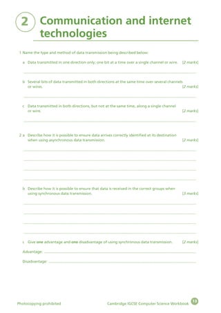 CAMBRIDGE IGCSE COMPUTER SCIENCE WORKBOOK | PDF