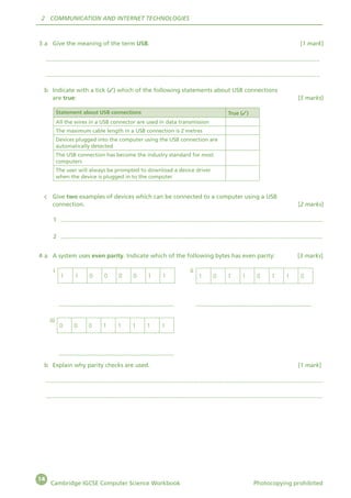 CAMBRIDGE IGCSE COMPUTER SCIENCE WORKBOOK | PDF