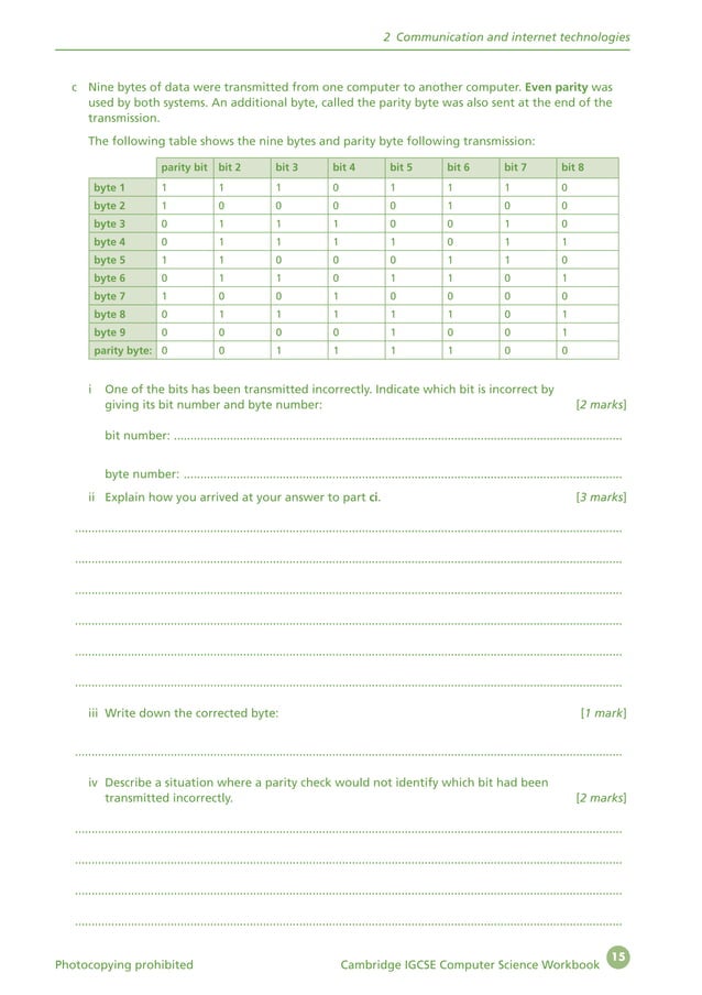 CAMBRIDGE IGCSE COMPUTER SCIENCE WORKBOOK | PDF
