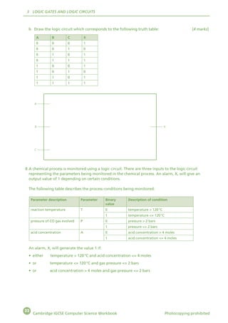 CAMBRIDGE IGCSE COMPUTER SCIENCE WORKBOOK | PDF