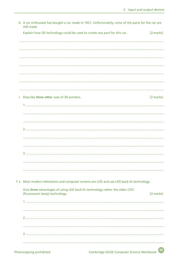 CAMBRIDGE IGCSE COMPUTER SCIENCE WORKBOOK | PDF