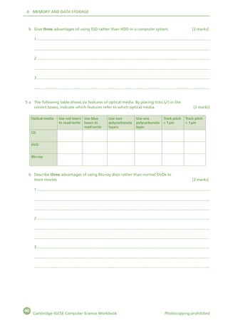 CAMBRIDGE IGCSE COMPUTER SCIENCE WORKBOOK | PDF