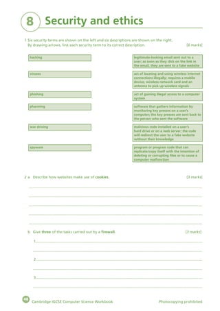 CAMBRIDGE IGCSE COMPUTER SCIENCE WORKBOOK | PDF