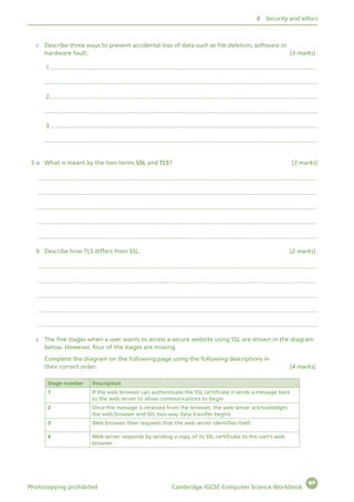 CAMBRIDGE IGCSE COMPUTER SCIENCE WORKBOOK | PDF