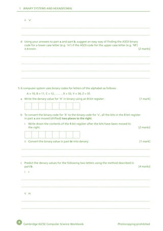 CAMBRIDGE IGCSE COMPUTER SCIENCE WORKBOOK | PDF