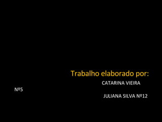 CATARINA VIEIRA Nº5   JULIANA SILVA Nº12 Trabalho elaborado por: 