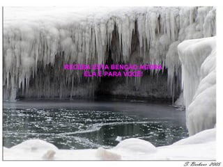 RECEBA ESTA BENÇÃO AGORA ELA É PARA VOCÊ! 