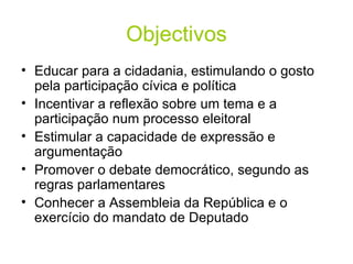 O parlamento dos jovens