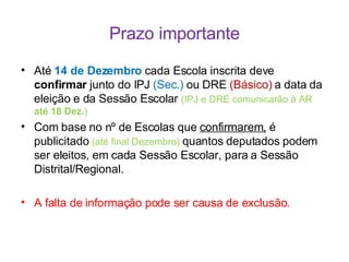 O parlamento dos jovens