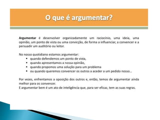 O que-é-argumentar | PPTX