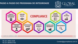 Contato@gcompliance.com.br55 (21) 3802-3338
55 (21) 98460-0162
PASSO A PASSO DO PROGRAMA DE INTEGRIDADE
 